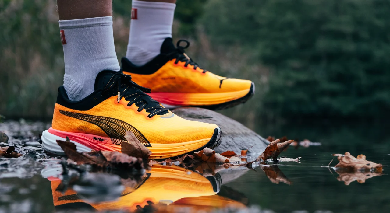 Puma Deviate Nitro 2 underdel i brug i naturen